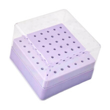 Nail Art boor opbergkoffer 49 sleuven capaciteit-Paars