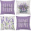 Lavendel örngott i sammet, blommigt, 4-pack 1