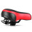 Bred Memory Foam Cykelsadelpude Sort 2