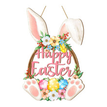 Delicate Wood Rabbit Ornament Perfect for Kids Easter-K