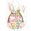 Delicate Wood Rabbit Ornament Perfect for Kids Easter-K 1