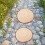 Træsten til haven 25x25x2cm 2 stk. 1
