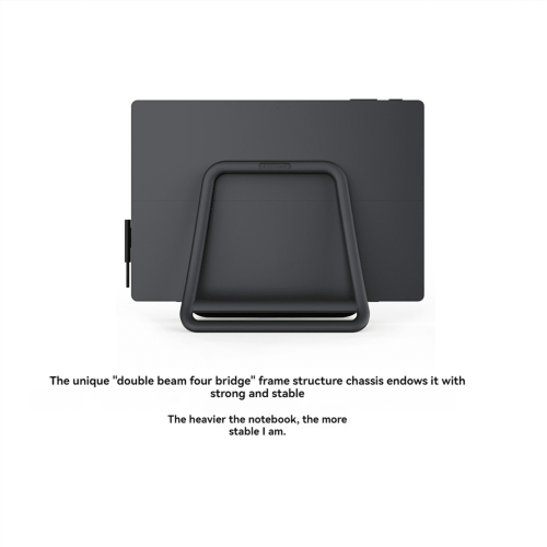Justerbar vertikal laptopstativ, hvid, 1-pak 1