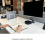 Justerbar vertikal laptopstativ, hvid, 1-pak 4