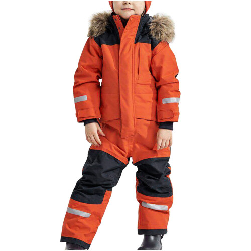 Barnesnødress, varmeisolert, heldekkende, hette