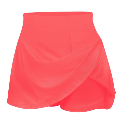 Dame plisserede sportsshorts med bladprint, lyserøde S 2