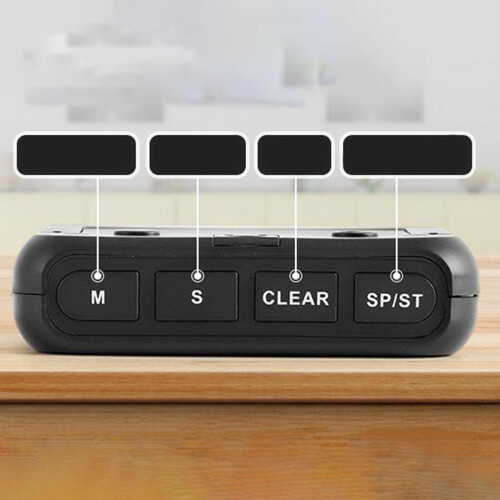 Digital Kitchen Timer with Large LED Display 2