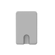 Phone Wallet Stick On,Silicone Phone Card Holder,Credit-Gray