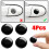 Car Door Lock Keyhole Protector Stickers Trim-gloss black 6
