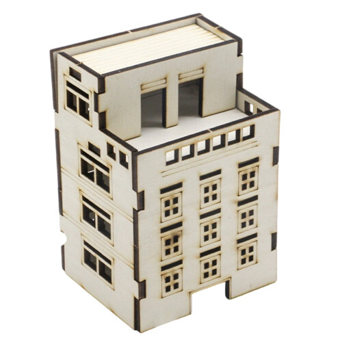 Wooden Apartment Assembling Model Outland Realism Scene-3