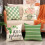 Spring Pillow Covers Farmhouse Floral Green20x20 4-Pack 2