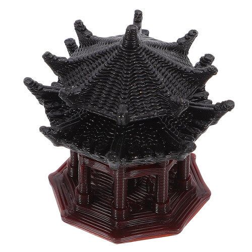 Chinese-Style Mini Pavilion Ornament, Plastic, 3.1 cm 2