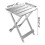 Aluminum Folding Side Table Portable Outdoor 24x16 in 3