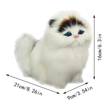 VISALY Peluche Chat Sonore, Jouet Chat Électrique Doux et Mignon pour Enfants
