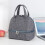 Isolierte Lunchtasche, grau, Polyester, 1 Stück 1