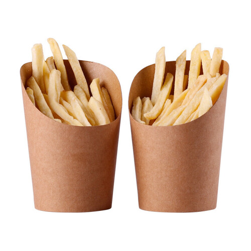 300x Καφέ Χάρτινα Ποτήρια Kraft, 300ml, 12cm Υ 1