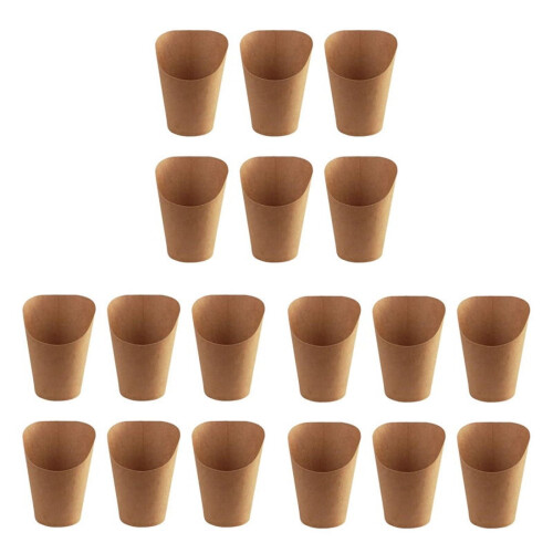 300x Καφέ Χάρτινα Ποτήρια Kraft, 300ml, 12cm Υ