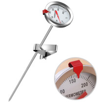 Lebensmittelthermometer aus Edelstahl mit langer Sonde