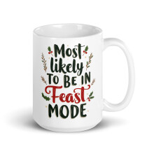 Funny Family Christmas White Glossy Mug 15 oz