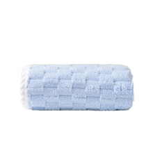 Toalla de baño de terciopelo coral con diseño de celosía de nubes, 35x75 cm.