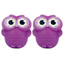 Luvas de forno isolantes térmicas de silicone com estampa de coruja da XIUH, com clipe.