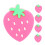 Tennisracketdemper roze siliconen 5 stuks 5