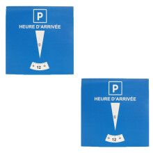 Blue Zone-parkeerschijven gemaakt voor langdurig-15x15cm 2 stuks