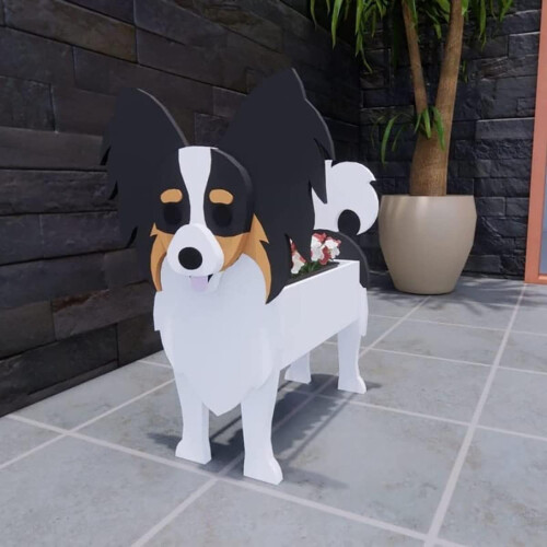 Maceta con forma de perro adorable – PVC, 34x24cm, Cocker Spaniel 2
