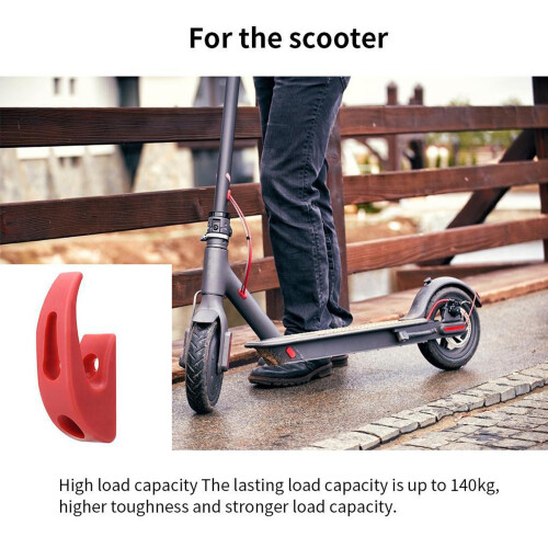Plastic Electric Scooter Front Hook Bags-Black with screws 1