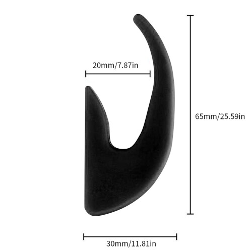 Plastic Electric Scooter Front Hook Bags-Black with screws 2