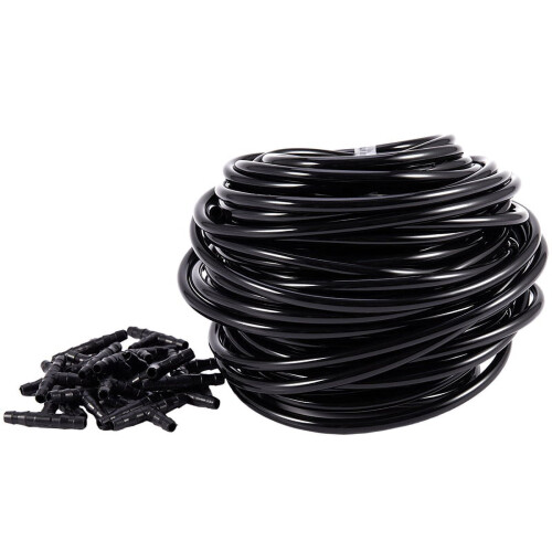 20m micro-irrigatieslang, 4mm binnendiameter / 7mm buitendiameter