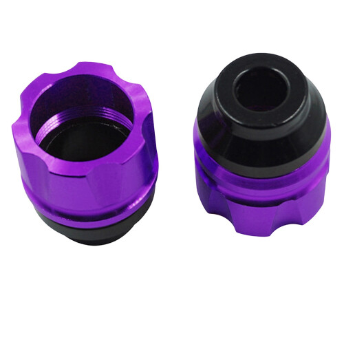 Motorcycle Slider Cup Crash Protector Scooter Aluminum-Purple