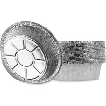 Moules à tarte ronds jetables en aluminium de 15 cm (6 pouces), paquet de 50