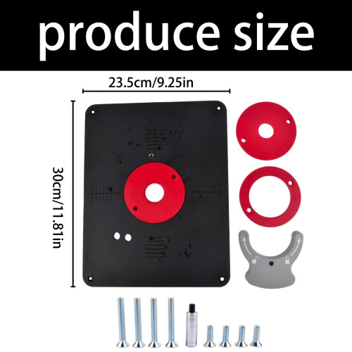 Easy Installation Router Insert Plate Set with Predrilled Holes 1