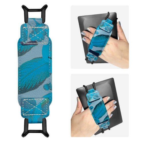Dragonne ergonomique en PU et corde élastique pour tablettes-JE 2
