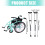 Jouet de Simulation de fauteuil roulant pour enfants, avec-Rose 3