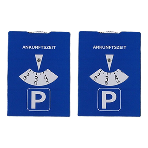 1/2pcs Blue Zone Parking Discs Parking Aids-11x15cm 2pcs