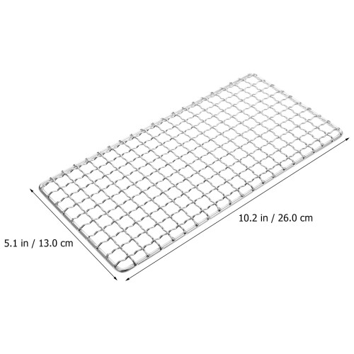Grillnet i rustfrit stål 26x13 cm 2