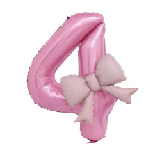 Aluminum Foil Number Balloon With Elegant-Pearlescent powder 4