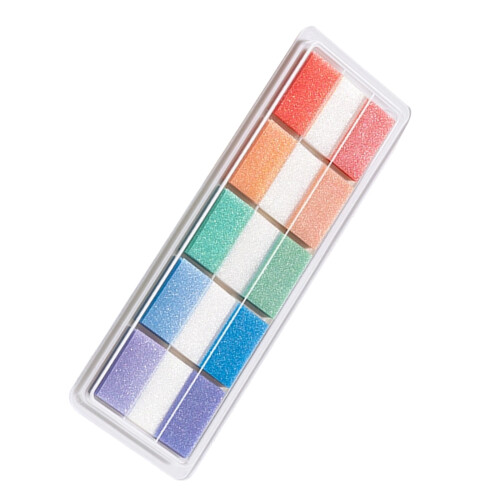 120Sheets Clear Adhesive Label Repositionable-rainbow colors