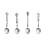 4Pcs Antique Dessert Spoon Creative Handle Teas Coffee-Silver 1