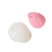 Moule à bougie en Silicone, dessins de bouquets de tulipes,-R 01
