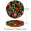 6 Pack Round Microfiber Leather Coasters 11x11 cm 3