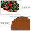 6 Pack Round Microfiber Leather Coasters 11x11 cm 5
