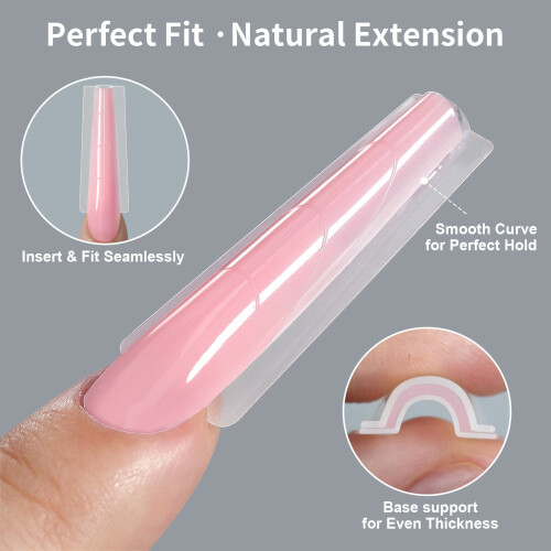 256Pcs Professional Nail Molds With Sandwich Structure For-02 2
