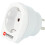 Travel adapter Europe to Denmark Grounded 1