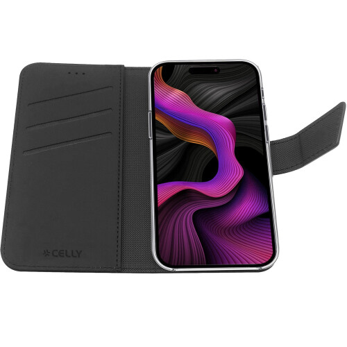 Wally Wallet Case iPhone 15 Plus Black 2