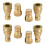 Pack of 4 1/4 Foot Tall Execution Bronze Quick Separate-4 1