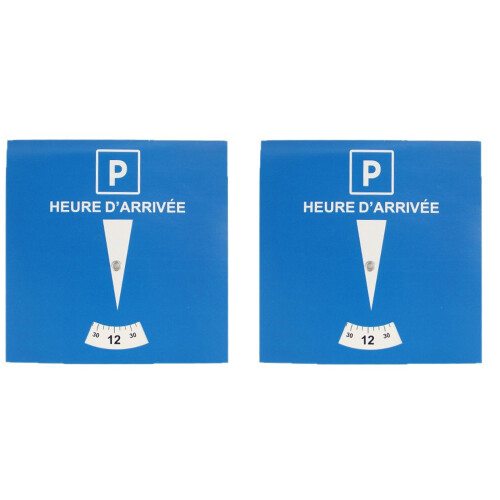 1/2pcs Time Stamps Blue Zone Parking Discs-15x15cm 2pcs