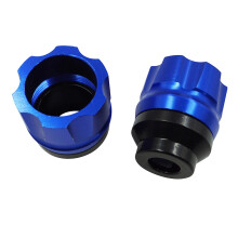 1 paire de protection contre les chocs pour moto,-Bleu